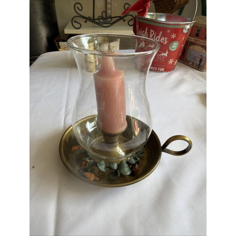 Vintage Brass Taper Candle Holder - Elegant Pillar Stand - Classic Home Decor